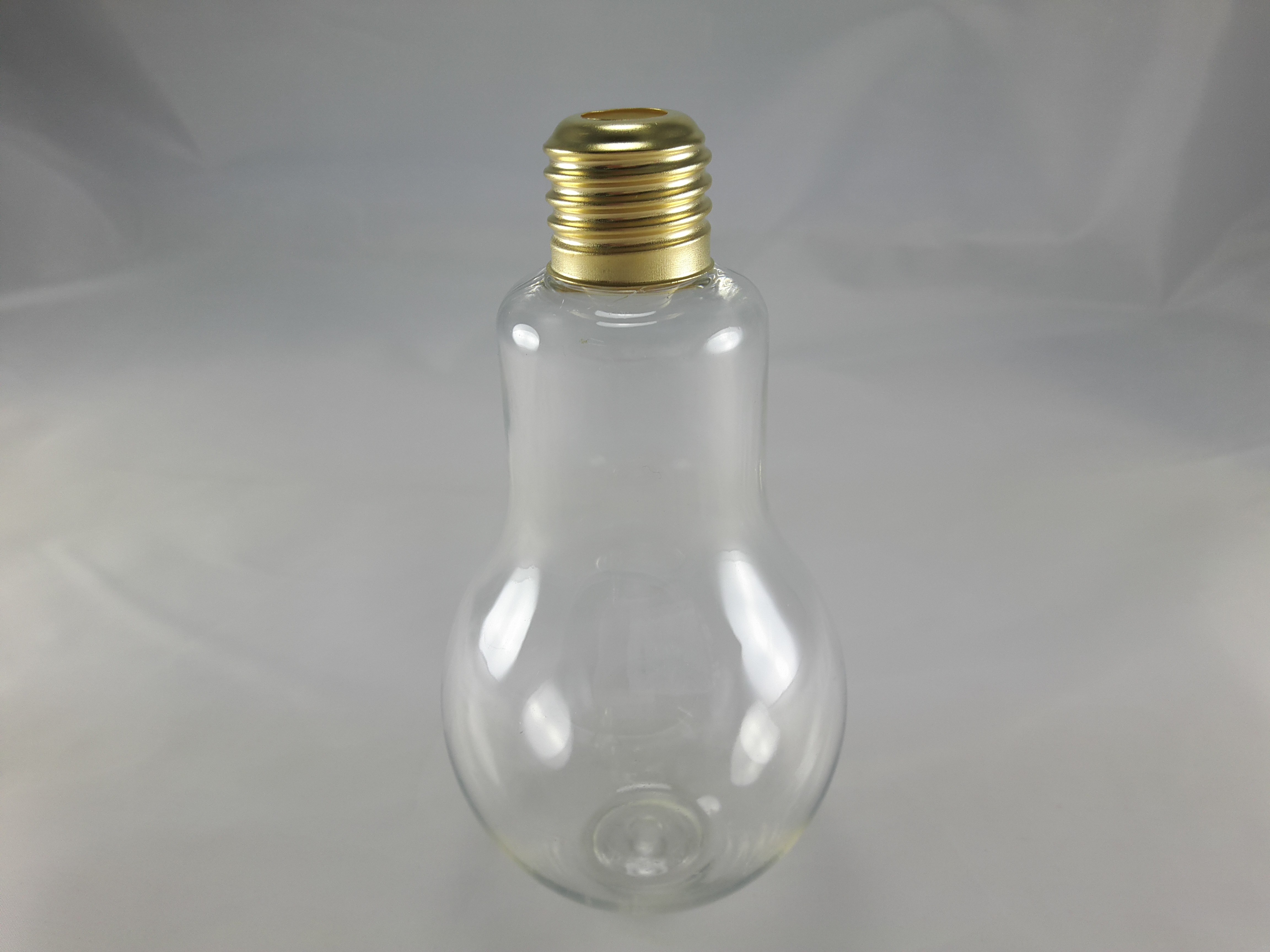 燈泡造型飲料瓶400ml(塑膠空瓶，厚款)